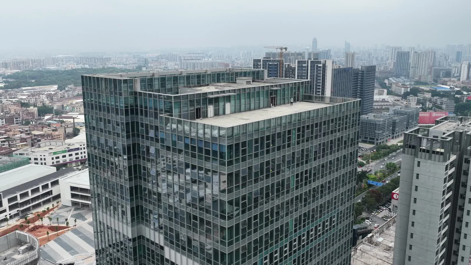 Aerial view of the George headquarters building and its surroundings in Foshan