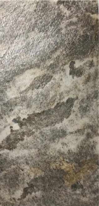 Gold green stone sample without a backlight